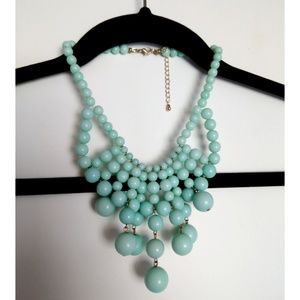 Mint Bauble Statement Necklace